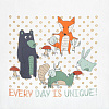 Холщовая сумка Every Day is Unique, белая с нанесением логотипа