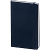 Записная книжка Moleskine Classic Large, в клетку, синяя с нанесением логотипа