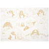 Плед Draconia, белый с золотистым с нанесением логотипа