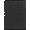 Ежедневник Flexpen Black, недатированный, черный с зеленым с нанесением логотипа