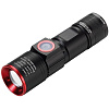 Аккумуляторный фонарик Eco Beam Pro, черный с нанесением логотипа