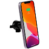Держатель для смартфона Cooper Auto Wireless с беспроводной зарядкой, черный с нанесением логотипа