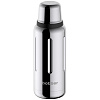 Термос Flask 1000, вакуумный, стальной зеркальный с нанесением логотипа