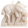 Свеча «Котик 2023» с нанесением логотипа