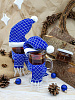 Шарфик на игрушку Dress Cup, синий с нанесением логотипа
