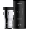 Термостакан Tumbler 350, вакуумный, стальной зеркальный с нанесением логотипа
