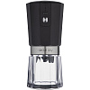 Портативная кофемолка Electric Coffee Grinder, черная с серебристым с нанесением логотипа