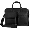 Сумка для ноутбука Santiago Pockets, черная с нанесением логотипа