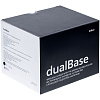 Кружка с подогревом и беспроводной зарядкой dualBase, черная с нанесением логотипа