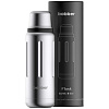 Термос Flask 470, вакуумный, стальной матовый с нанесением логотипа