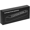 Парковочная визитка Litera, черная с нанесением логотипа
