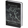 Ежедневник Deadline, недатированный, черный с нанесением логотипа