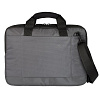Сумка для ноутбука Qibyte Laptop Bag, темно-серая с черными вставками с нанесением логотипа