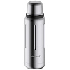 Термос Flask 470, вакуумный, стальной матовый с нанесением логотипа