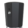 Портативная кофемолка Electric Coffee Grinder, черная с оранжевым с нанесением логотипа