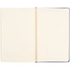 Записная книжка Moleskine Classic Large, в клетку, синяя с нанесением логотипа