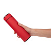 Смарт-бутылка с заменяемой батарейкой Long Therm Soft Touch, красная с нанесением логотипа