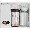 Набор Mug Snug с чаем, серебристый с нанесением логотипа
