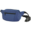 Поясная сумка Fanny Pack, синяя с нанесением логотипа