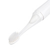 Зубная щетка с пастой Push & Brush, белая с нанесением логотипа