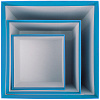 Коробка Cube, M, голубая с нанесением логотипа