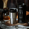 Термостакан Tumbler 350, вакуумный, стальной матовый с нанесением логотипа