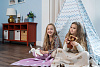 Игрушка Beastie Toys, мишка с белым шарфом с нанесением логотипа