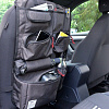 Органайзер на спинку сиденья Business Car Organizer, серый с нанесением логотипа