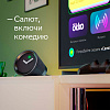 Умная медиаколонка SberBox Time, черная с нанесением логотипа
