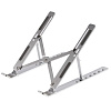Подставка для ноутбука и планшета Scaffold Light, серебристая с нанесением логотипа