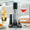 Винный набор со штопором Circle Joy Electric Wine and Beer с нанесением логотипа