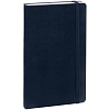 Записная книжка Moleskine Classic Large, в клетку, синяя с нанесением логотипа