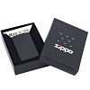 Зажигалка Zippo Slim Matt, матовая черная с нанесением логотипа