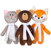 Мягкая игрушка Beastie Toys, котик с белым шарфом с нанесением логотипа