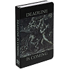 Ежедневник Deadline, недатированный, черный с нанесением логотипа