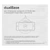 Кружка с подогревом и беспроводной зарядкой dualBase, черная с нанесением логотипа