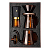 Кофейный набор Amber Coffee Maker Set, оранжевый с черным с нанесением логотипа