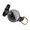 Туристический компас Azimuth, черный с золотой каймой с нанесением логотипа
