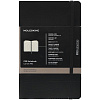 Записная книжка Moleskine Professional Large, черная с нанесением логотипа