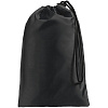 Дождевик с карманами «ХЗ», черный с нанесением логотипа