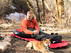 Надувной коврик Insulated Static V Luxe, красный с нанесением логотипа