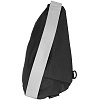 Сумка кросс-боди tagBag со светоотражающим элементом, черная с нанесением логотипа