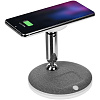 Универсальная зарядная станция Power Canvas, белая с нанесением логотипа