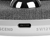 Универсальная зарядная станция Power Canvas, белая с нанесением логотипа