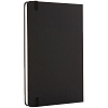 Записная книжка Moleskine Classic Large, в линейку, черная с нанесением логотипа